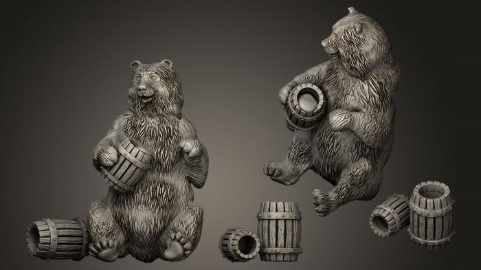 Animal figurines (STKJ_0137) 3D model for CNC machine